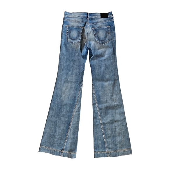 True Religion 2015 Jessie Flare Mid Rise Vintage in Sea Glass Clean NWT - Picture 8 of 11